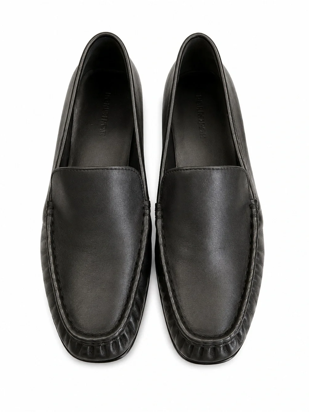 Nordstrom Black Leather Slip-On Loafers EUC - Picture 3 of 4